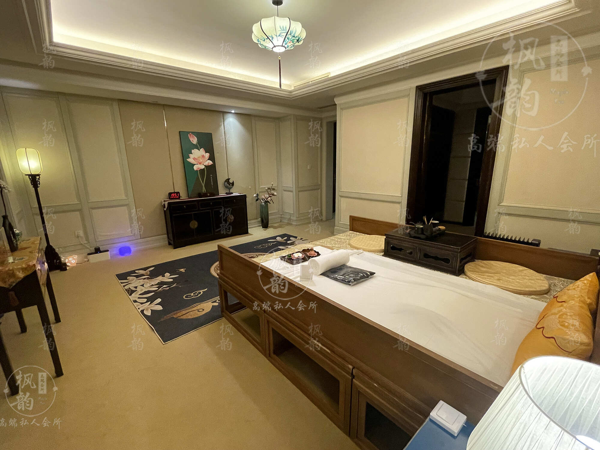 韶关天津渔阳鼓楼人气优选沐足会馆房间也很干净，舒适的spa体验